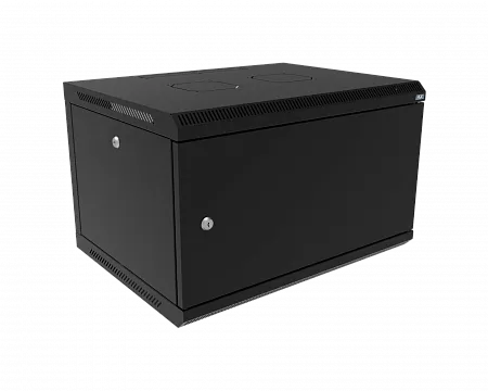 Шкаф телекоммуникационный настенный разборный МИКсистем 19" Keys 6U 600x450  дверь металл черный