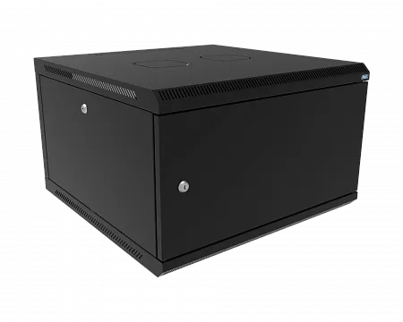 Шкаф телекоммуникационный настенный разборный МИКсистем 19" Keys 6U 600x600  дверь металл черный