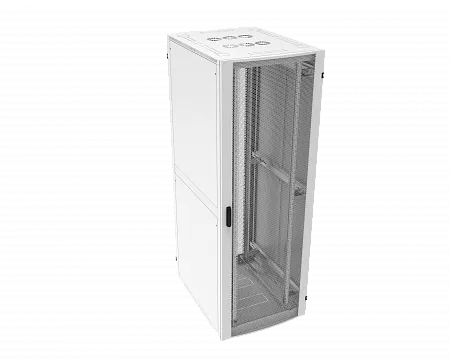 Шкаф телекоммуникационный напольный МИКсистем серия ECO+ 19" 42U 800*1000 дверь перфорация/перфорация 2 створки серый