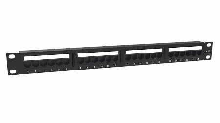 Патч-панель LANMIR 19" UTP 24 порта RJ45 Cat5е 1U Dual Тype органайзер