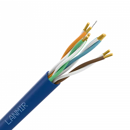 Кабель (витая пара) внутренний LANMIR-ECO U/UTP Cat5e PVC 4х2х0.48 синий
