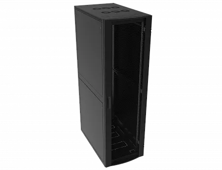 Шкаф телекоммуникационный напольный МИКсистем серия ECO+ 19" 36U 600*1000  дверь перфорация черный